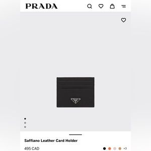 Authentic Prada Cardholder